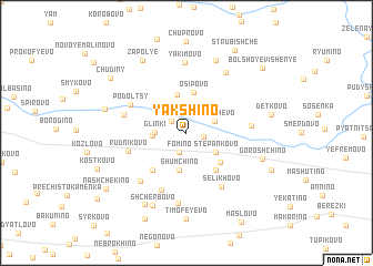 map of Yakshino