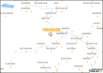 map of Yakshino