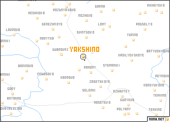 map of Yakshino