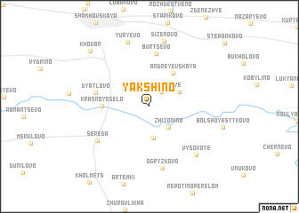 map of Yakshino