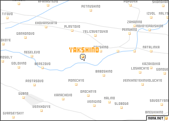 map of Yakshino