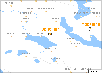 map of Yakshino