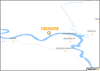 map of Yakshino