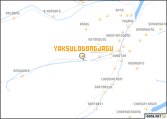 map of Yaksu-lodongjagu