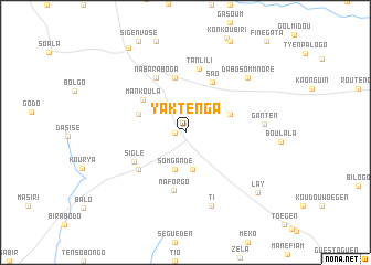 map of Yaktenga