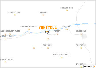 map of Yakty-Kul\