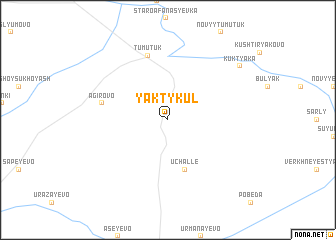 map of Yaktykul\