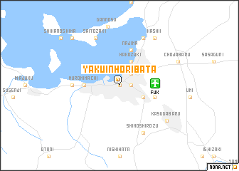 map of Yakuin-Horibata