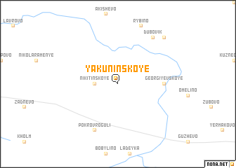 map of Yakuninskoye