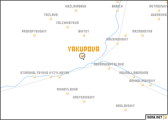 map of Yakupova