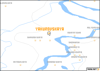 map of Yakurovskaya