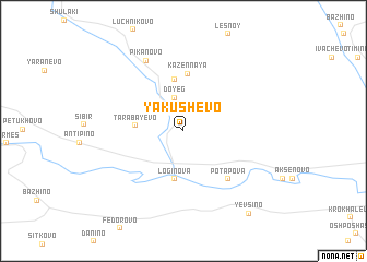 map of Yakushevo