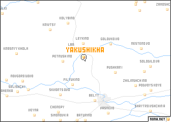 map of Yakushikha