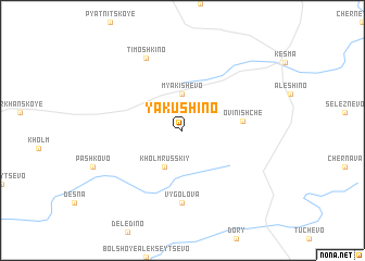 map of Yakushino