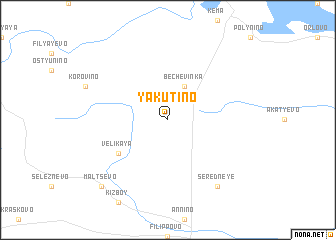 map of Yakutino