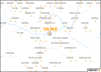 map of Yalake