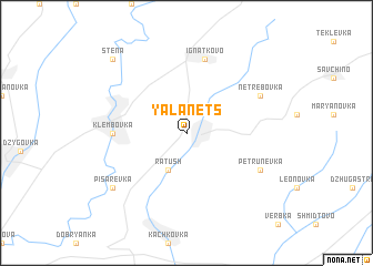 map of Yalanets