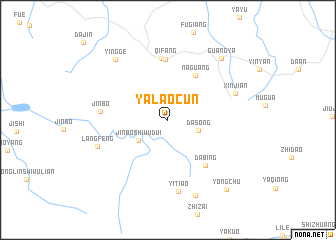 map of Yalaocun