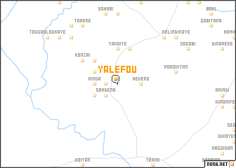 map of Yaléfou