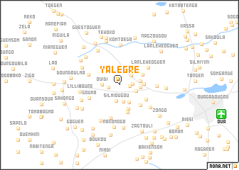 map of Yalégré