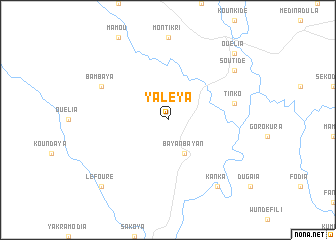 map of Yaléya