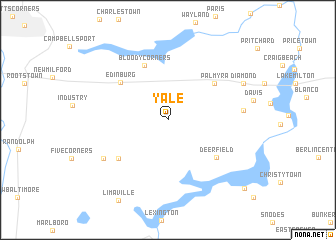 map of Yale