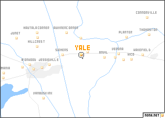 map of Yale