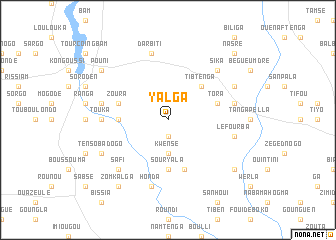 map of Yalga