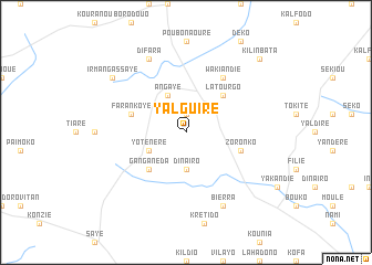 map of Yalguiré