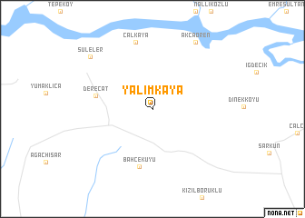map of Yalımkaya