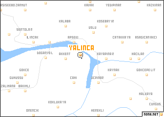 map of Yalınca