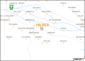 map of Yalınca