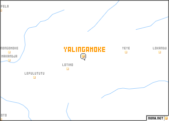 map of Yalinga-Moke