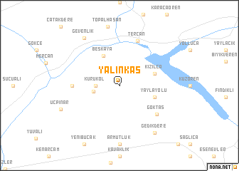 map of Yalınkaş