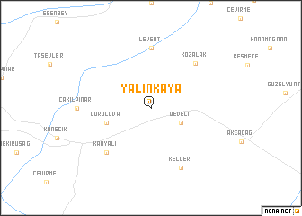 map of Yalınkaya