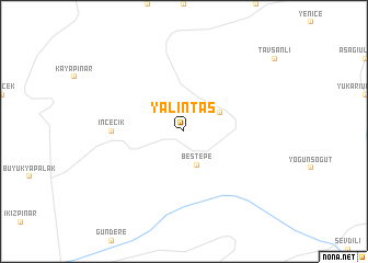 map of Yalıntaş