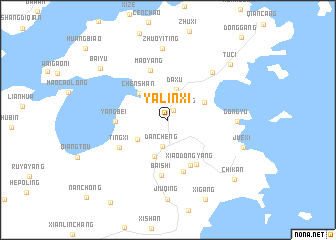 map of Yalinxi