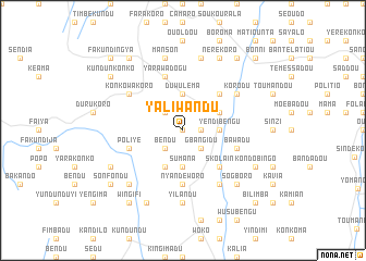 map of Yaliwandu