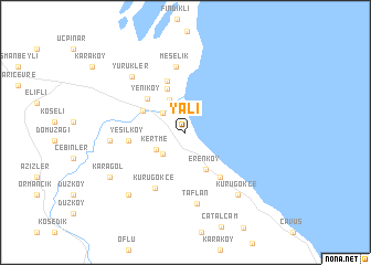 map of Yalı