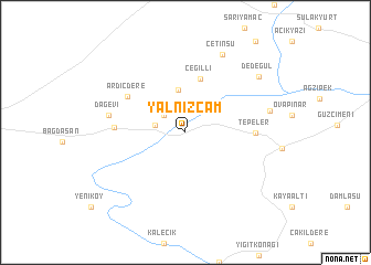 map of Yalnızçam