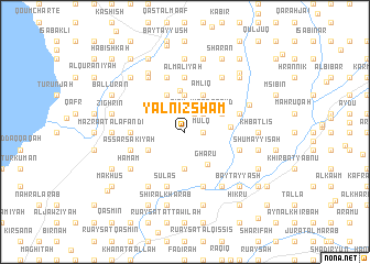 map of Yalnīz Shām