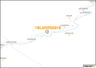 map of Yaluninskoye