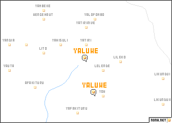map of Yaluwe
