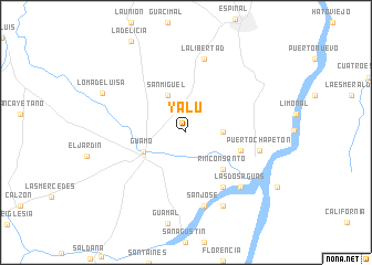 map of Yalú