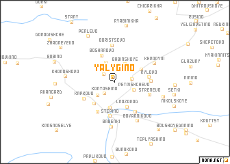 map of Yalygino