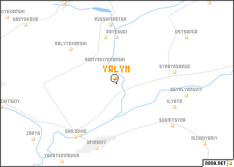 map of Yalym