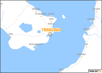 map of Yamagawa