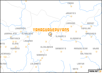 map of Yamagua de Puyáns