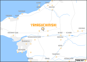 map of Yamaguchi-nishi