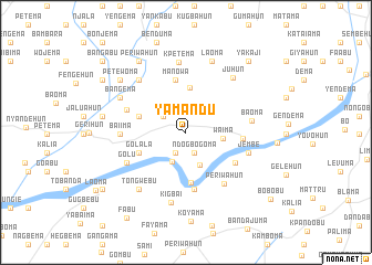 map of Yamandu